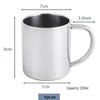 304 Stainless Steel Anti-Scald Double-Layer Water Cup for Kids and Students with Engraving