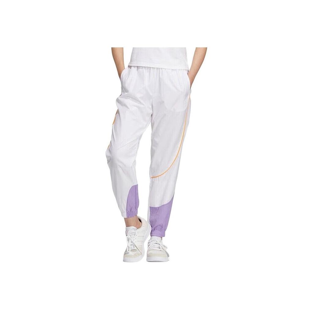 Adidas Джоггеры Neo с цветными блоками и спортивными штанами на шнурке, белые, HM9912