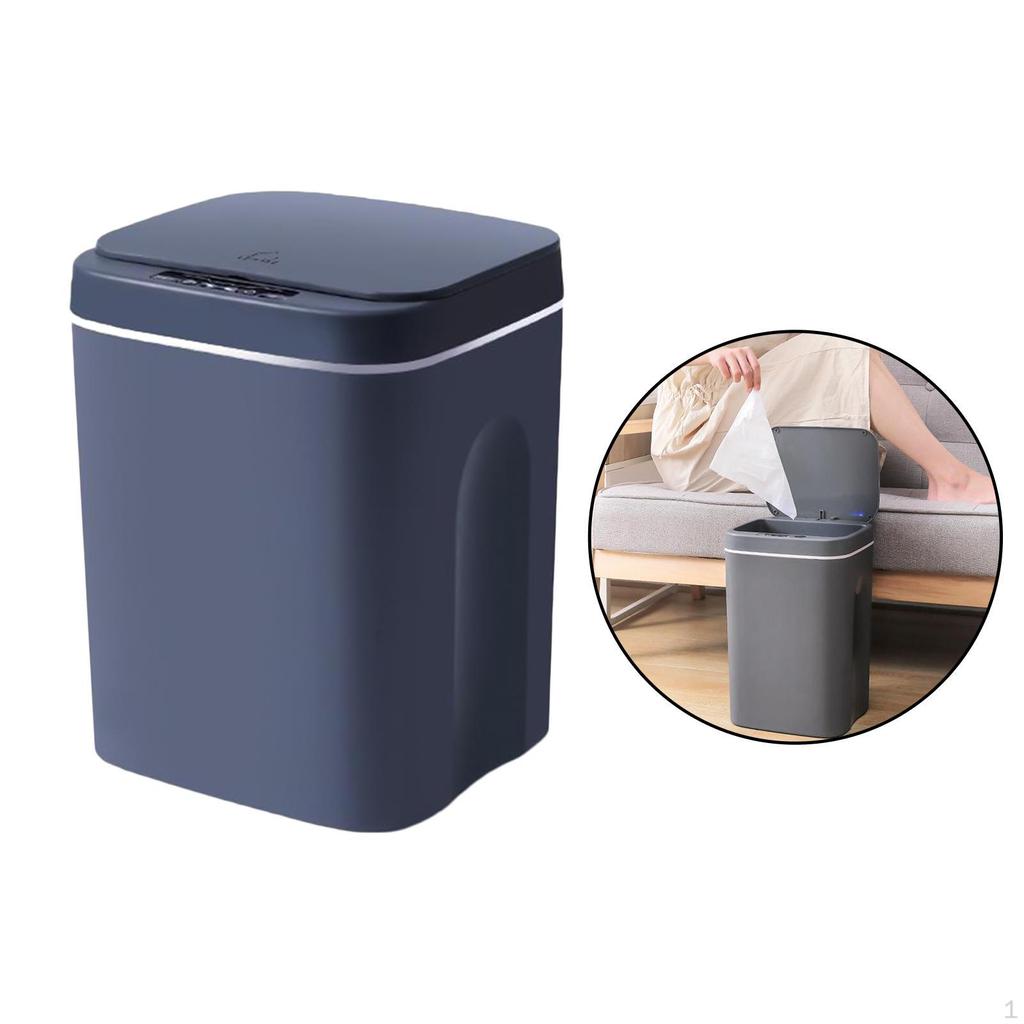 Небольшой мусорный бак для ванной комнаты с крышкой, пластиковый прямоугольный кухонный мусор