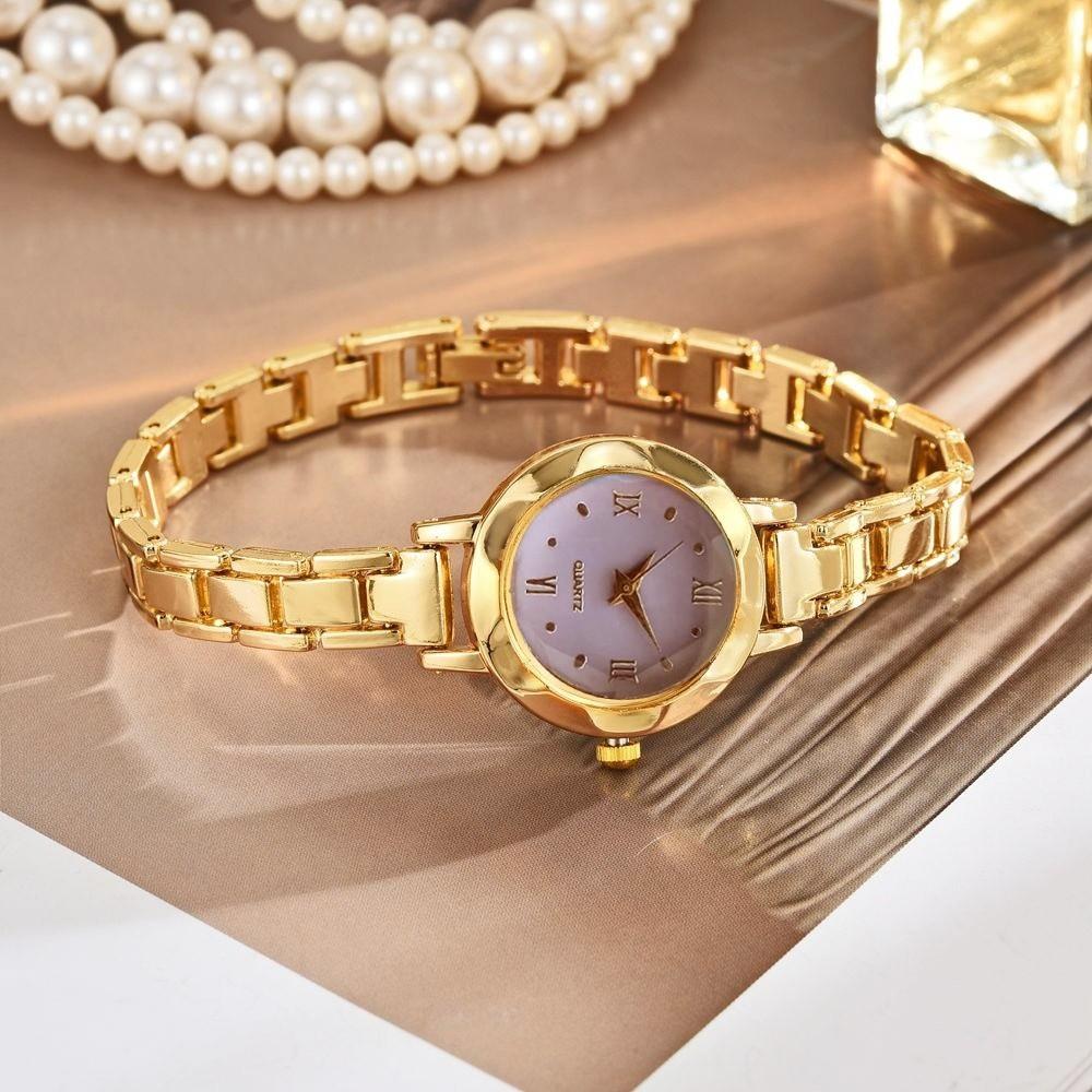 Small Dial Bracelet Watch Gold Ladies Wristwatches New Women's Quartz Watch Gifts