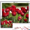 Cross Stitch Kit DIY Diamond Embroidery Flowers Tulips Diamond Painting Home Decor