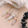 Jewelry Personality Short Bullets Natural Crystal Stone Pendant Clavicle Necklace