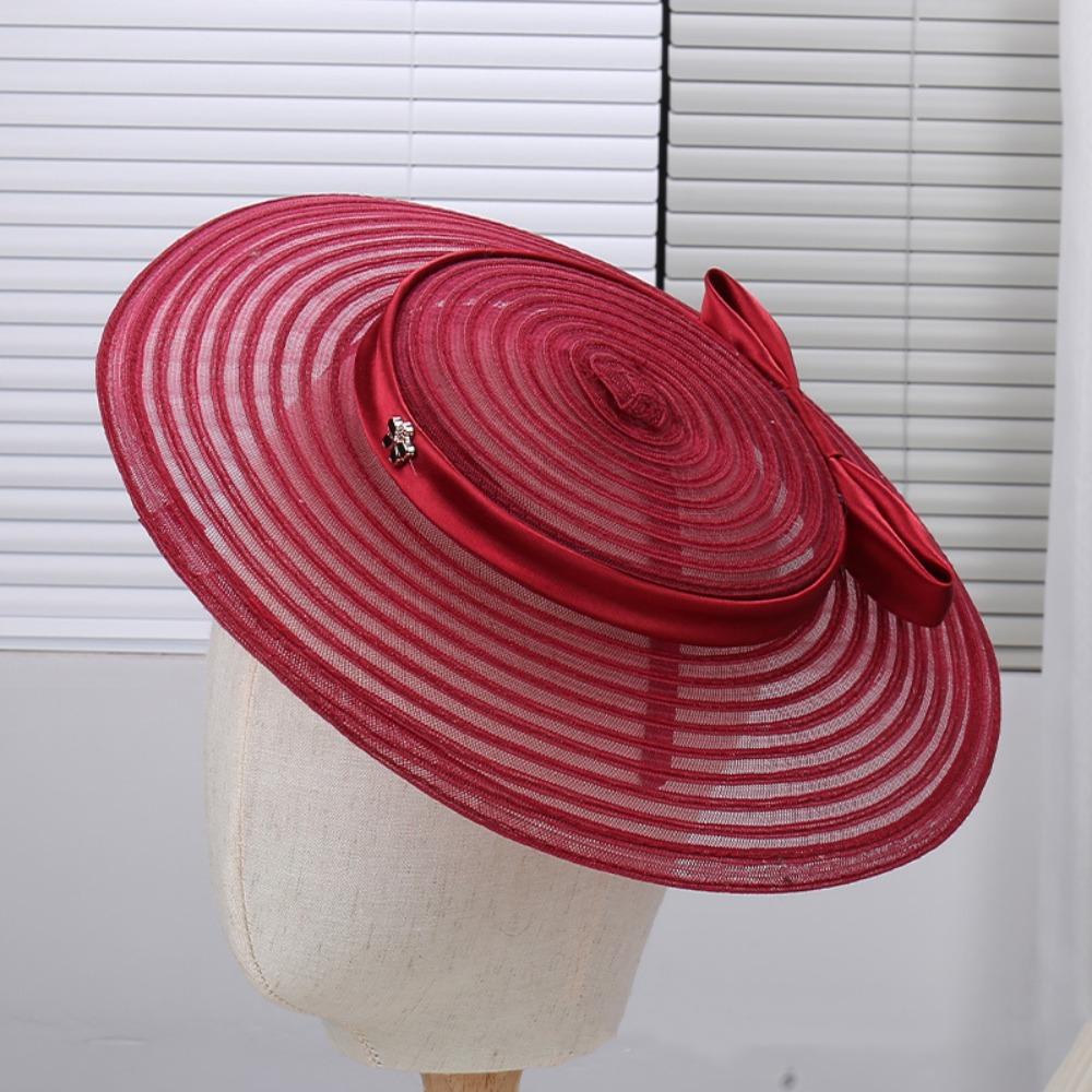 French Vintage Fascinator Hat Exquisite Mesh Pillbox Hat Retro 1920s Hair Accessories Dance Show