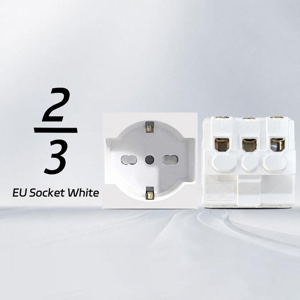 220V 16A 250V Modular Sockets And Switches Panel Wall Switch for EU Standard Wall Mount DIY