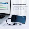 USB 3.0 HUB Зажим-клипса USB Разветвитель Адаптер Внешняя Мульти Док-станция Мульти-хаб Для iMac MacbookPro Настольного ПК Аксессуары