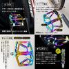 GORIX Flat Pedal Oil Slick Bicycle Pedal Легкая алюминиевая CNC-обработка Высокое вращение Гладкий 3 подшипника Штифт в комплекте Стильная крутая велосипедная педаль