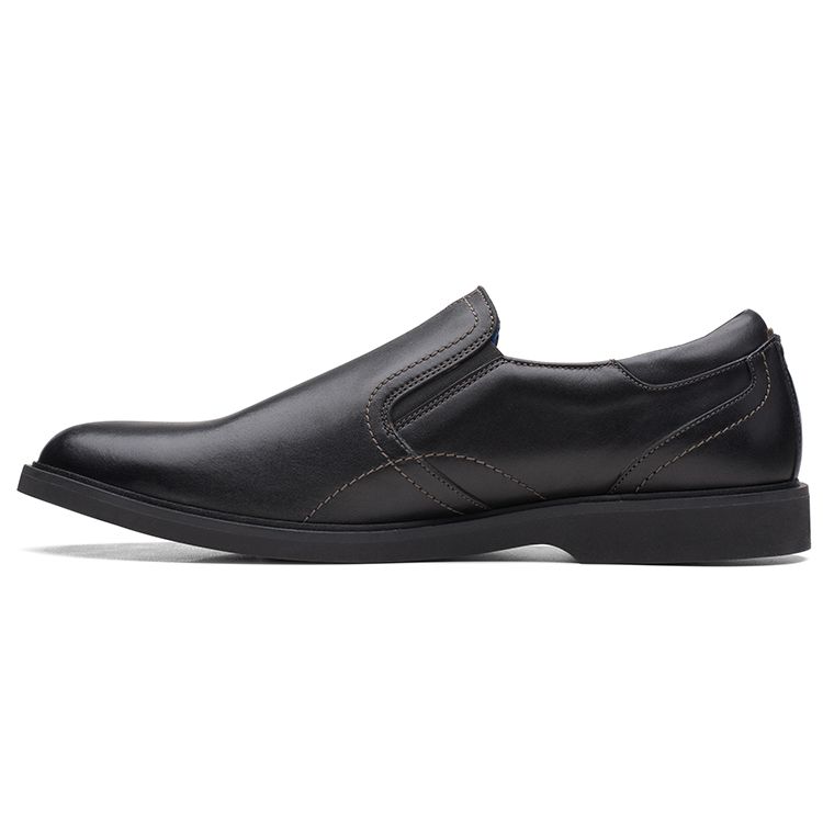 Clarks Полированные туфли-слипоны Мужская обувь Черные 261682347