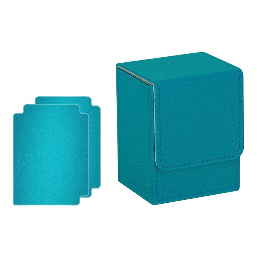Trading Card Deck Box with Baffle Holds 100 Trading Card Premium Protective Cards Case for TCG Collectible Cards Card