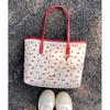 Cherry Print Tote Bag Purse Women New Harajuku Aesthetic Large Capacity Handbag Female Retro Sweet Y2k Shoulder Bags Wallets