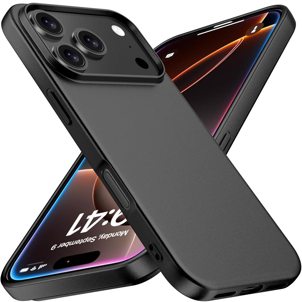 Матовый однотонный черный силиконовый мягкий чехол Для Для Iphone Air 17 16 15 14 13 12 Pro Max Plus Mini 16E Ультратонкая крышка Матовая тонкая оболочка