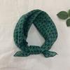 Retro literary and versatile flower silk scarf small square scarf new scarf fashionable versatile foreign style bag head scarf scarf