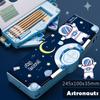 Портативный пенал для карандашей Space Astronavt, милый мультяшный детский многофункциональный канцелярский ящик, автоматическая коробка для хранения, школьный подарок