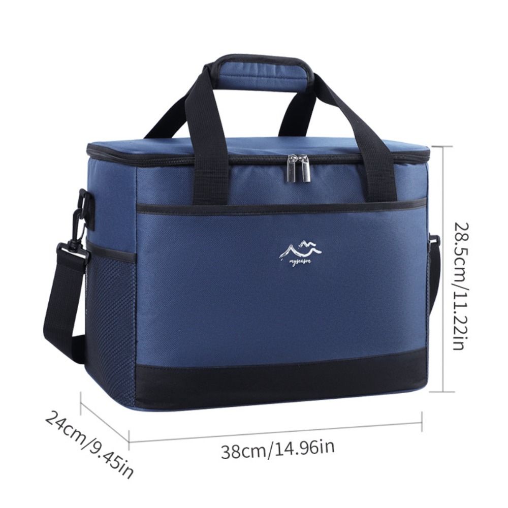 Waterproof Food Storage Cooler Bag 26L Thermal Lunch Case Reusable Picnic Bag Office Use