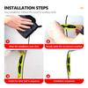 IYLCL1 4PCS Car Reflective Door Sticker Safety Warning Reflector Tape Decal Accessories For AMG Mercedes Benz Exclusive C200 C260 C300