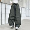 Girls' Casual Loose Cargo Pants - Spring/Autumn Fashionable Trousers for Big Girls