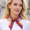 Long Slender Scarf Double-Sided Streamer Handbag Handle Ribbon Hair Band  Neckwear/Wrist/Waistband