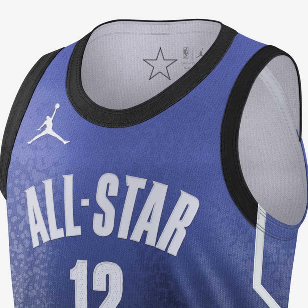 Jordan NBA Printed Colorblock Basketball Jersey Men Tops Blue DX6336-503