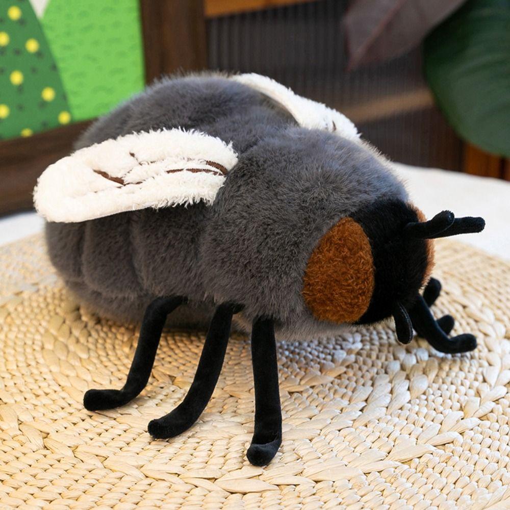 Fluffy Fly Plush Doll Soft Stuffed Animals Doll Simulation Fly Plush Toy Boys Girls