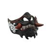 Half Face Mask Halloween Cosplay Mask Masquerade Mask Party Mask Japanese Mask Devil Samurais Mask for Carnivals