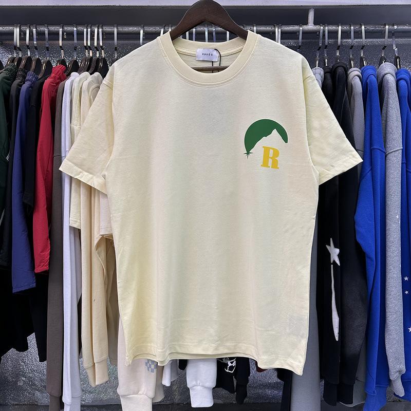 Summer new European and American trendy brand R unisex couple's loose pullover short-sleeve T-shirt, youth short-sleeve T-shirt