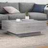 VidaXL Coffee Table Sonoma Grey 80x80x31 Cm Engineered Wood 836586