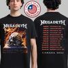 Megadeth Канада 2026 Тур Мерч Сделано, чтобы убивать Унисекс Футболка