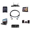 Microphone Cable, XLR Cable, XLR (Male) to XLR (Male) Audio Cable, XLR Connector 3-Pin Extension Cable (3m)