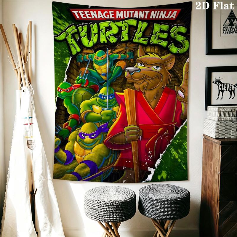 Teenage Mutant Ninja Turtles City Adventure Tapestry Background Cloth Fashion Print Home Decor Soft Background Cloth