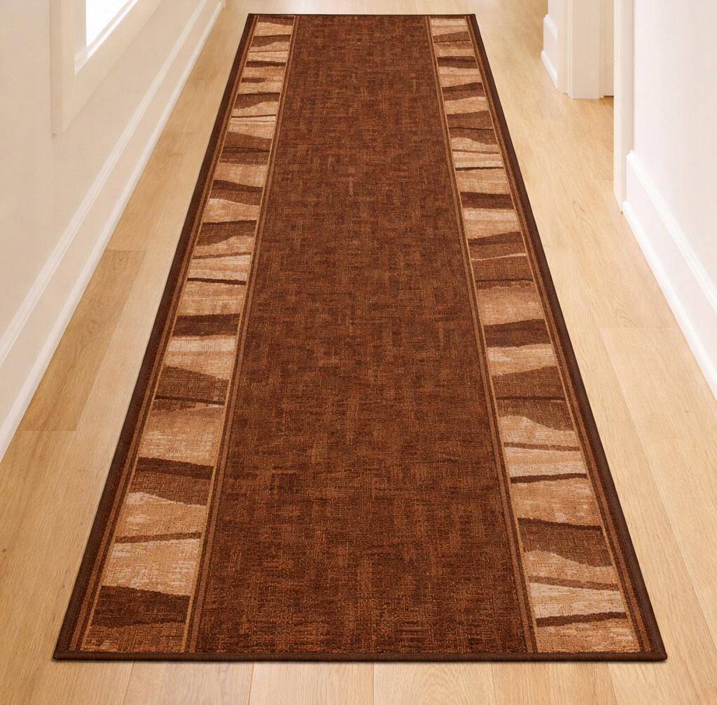 [5] ZORRO BROWN 100x200cm Anti-slip Rug D7535