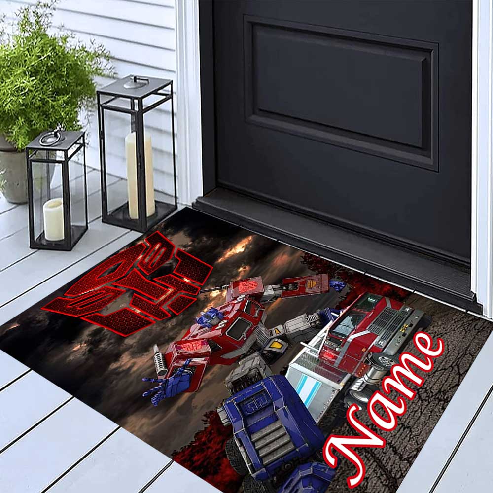 Transformers Fans (3) Customize your name rug, office chair cushion, home bedroom living room gift.