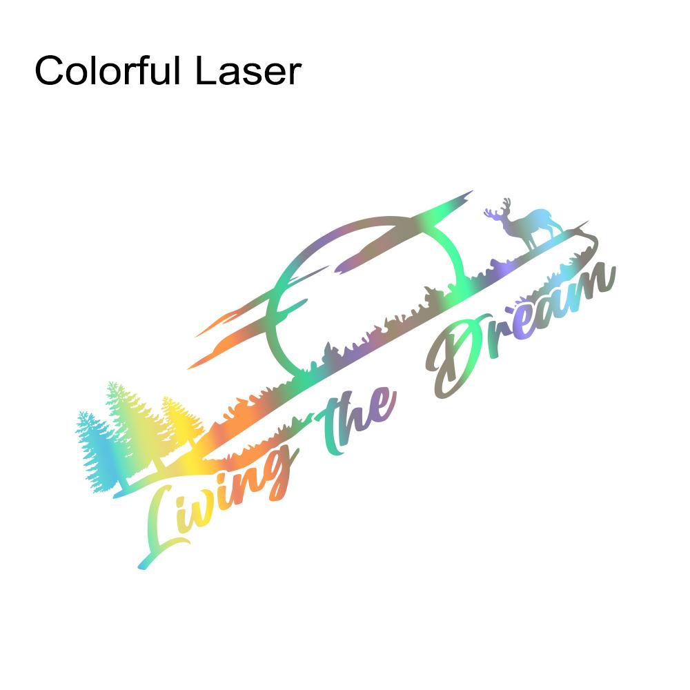 Наклейка на заднюю дверь автомобиля для Fiat Scudo, аксессуары для тюнинга Camper Van Living The Dream, графика, винил