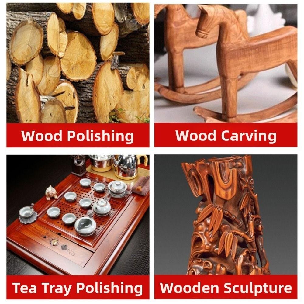 Carbon Steel Woodworking Grinding Head Carving Wood Adapter for Woodworking Wood Grinding Carving