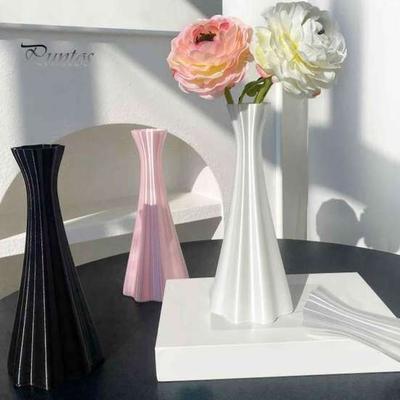 Элегантный centerpiece для обеденного стола, современная минималистичная ваза, 3D-печатная ваза для бутонов, botanical vase, centerpiece с искусственными растениями, художественный contemporary