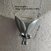 Flower Bouquet Necklace Flower Holder Necklace Pendant Creative Floral Vase Necklaces Mother's Day Jewelry Gift (No Flower)