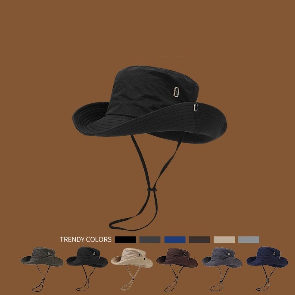 Waterproof Bucket Hat Wide Brim Mountaineering Caps Fashion Fisherman Hat Outdoor