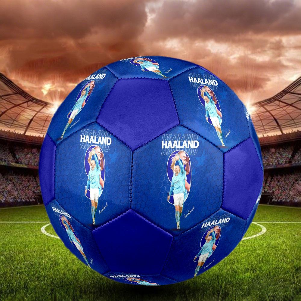 1 шт. Футбольный мяч Haaland Field Monarch размер 5 Мяч для мини-футбола Praha Indoor Soccer Ball Цветной Для всех возрастов Машинная строчка ПВХ Готов к соревнованиям Прочный Высокий отскок
