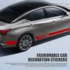 2 PCS Car Side Skirt Decals, 88.58" X 4.52" Long Stripes Stickers, PVC Auto Personalized Stickers, Waterproof Body Decoration, Universal For Most