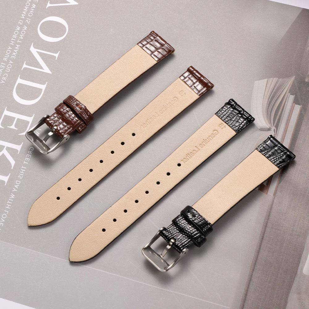 8 мм 10 мм 12 мм 14 мм 16 мм Модный ремешок с текстурой ящерицы Ультратонкий универсальный ремешок для часов с застежкой-пряжкой для женских часов Браслет