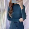 Свитер Женский Взять Внутрь Тонкий Осень Зима Однотонный Базовый Отрывок С Высоким Воротником Низкий Свитер Вязаный Женский