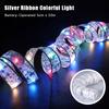 1Pcs Christmas Ribbon String Lights 50/100LED Christmas Tree DIY Bows Light Home Navidad New Year Decoration Outdoor Gadgets