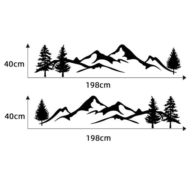 Автомобильные наклейки и наклейки лесной компас наклейка для автомобилей внедорожник RV Camper Offroad авто боковой декор кузова виниловая наклейка