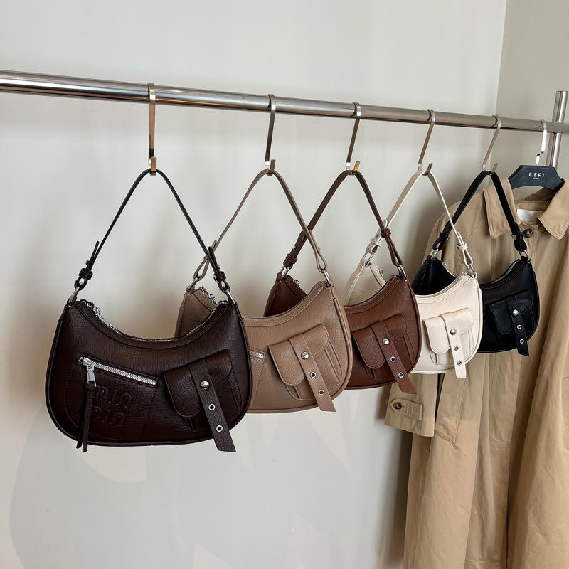 2025 Осень/Зима Модная Женская Универсальная Модная Сумка на Плечо Большой Вместимости