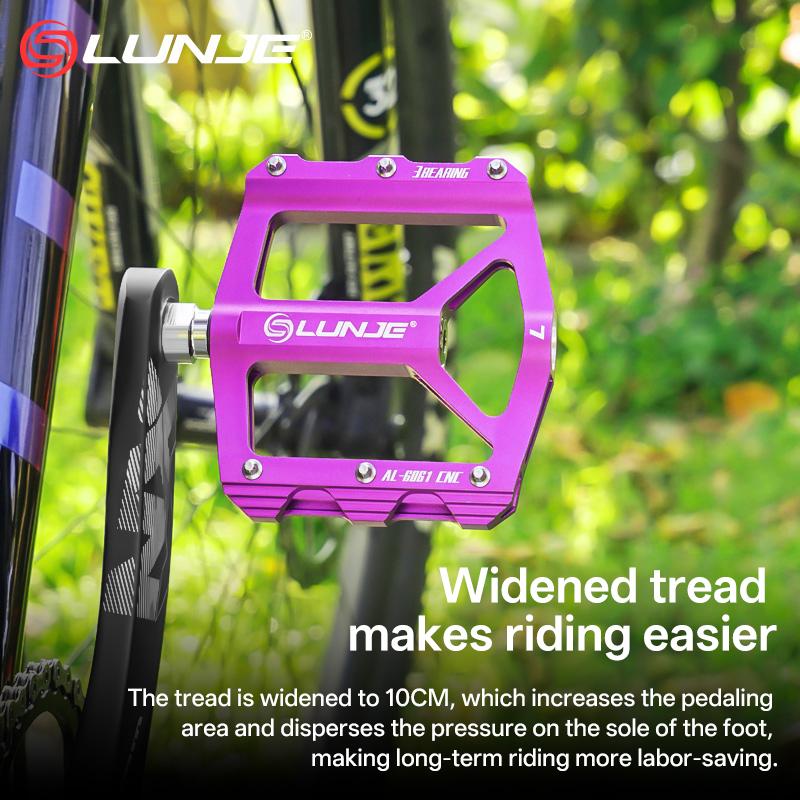 3 Peilin Bearings Pedal Road Bike Mountain Pedal Aluminum Alloy Anti slip Cycling