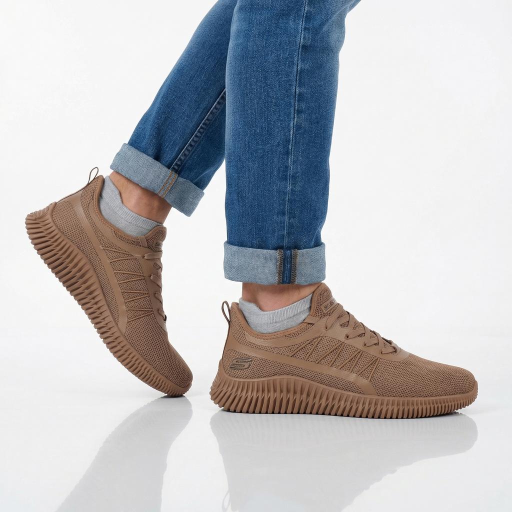 Skechers BOBS GEO - Мужские кроссовки веганская обувь Коричневый 118171-CSNT ОРИГИНАЛ