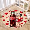 Christmas Gift Halloween Theme Bear Truck Coca Cola Round Carpet Soft Home Decoration Corridor Table and Chair Anti slip Outdoor Floor Mat Carpet H18