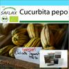 Подарочный набор - Органический - Сквош - Деликата - 6 семян - С подарочной коробкой, карточкой, этикеткой и субстратом для горшков - Cucurbita pepo