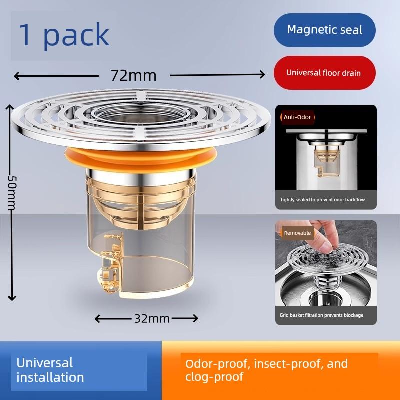 Floor Drain Deodorizer Filter Net Cover Universal for Bathroom Sewer Anti-Odor Device Bathroom Insect Prevention