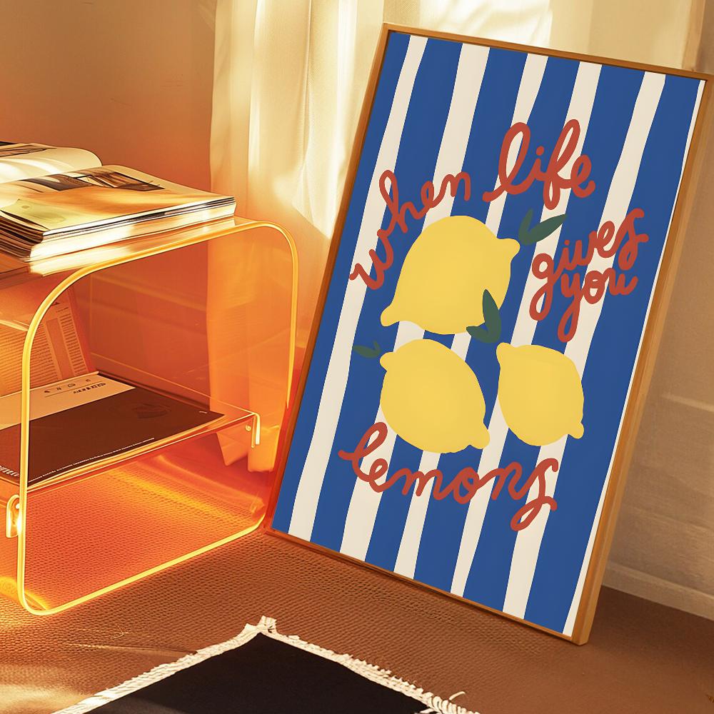 La Dolce Vita Lemon Классические винтажные постеры HD качества настенное искусство ретро постеры для домашнего декора комнаты