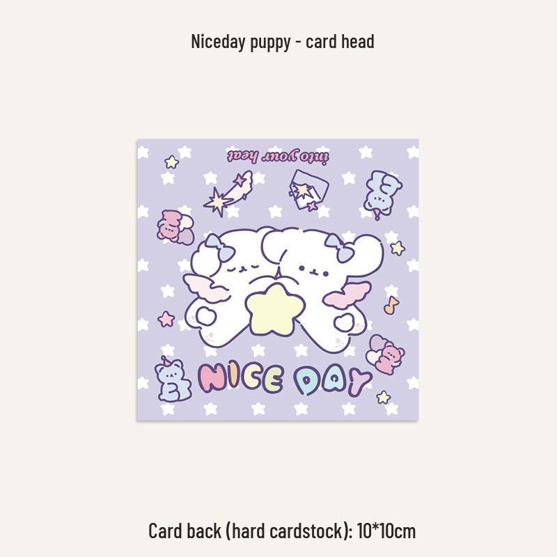 Самоклеящийся милый набор пакетиков для упаковки карточек для маленьких карточек