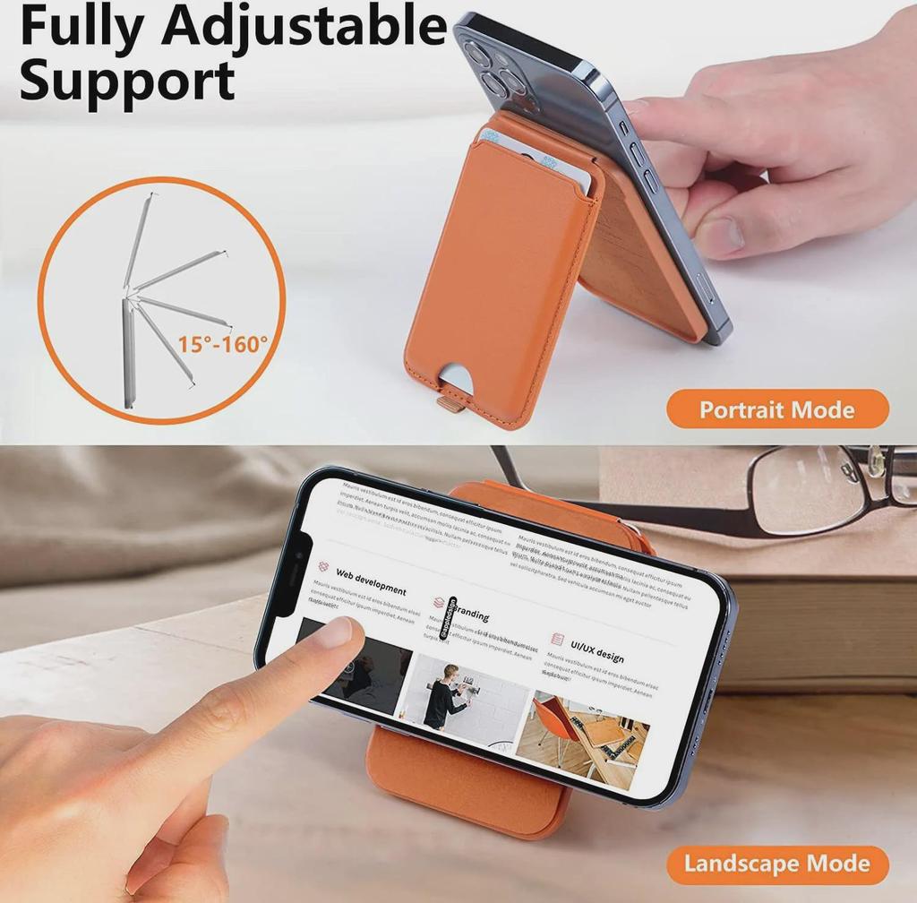 Складной вращающийся держатель магнитных карт MagSafe для Apple iPhone iP15/14/13